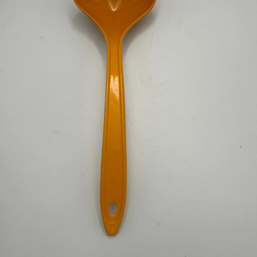 Vintage Hutzler Lopol Orange Melamine Soup Ladle No 705 Retro Kitchen Utensil